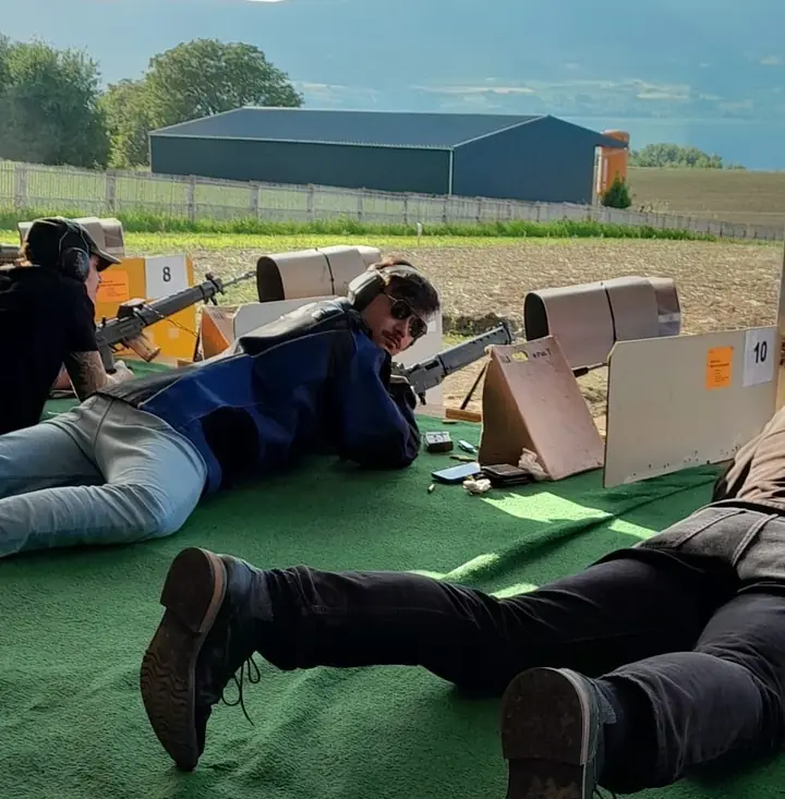 Entrainement de tir lors des sessions d'été